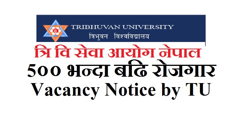 Vacancy Notice By TU Service Commission in Various Post