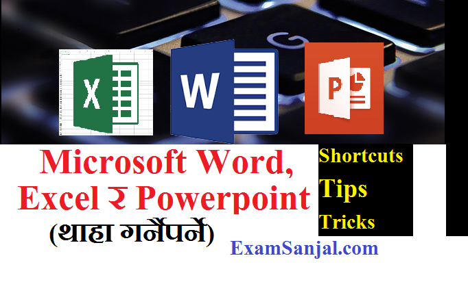 Keyboard Shortcuts in Microsoft Word, Excel & Powerpoint