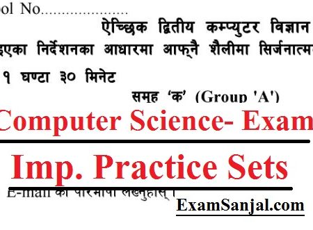 SEE Exam Model Questions Computer Science