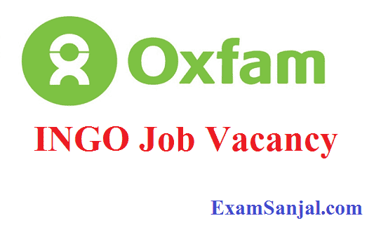 Oxfam INGO Recent Job Vacancy in Nepal