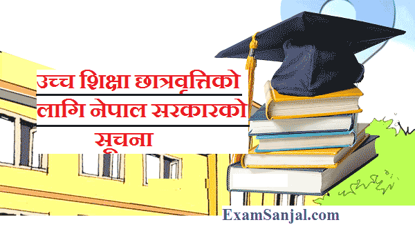 Higher education scholarship notice by Government of Nepal