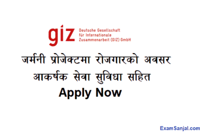 Job Vacancy Announcement by NGO Project with government Nepal