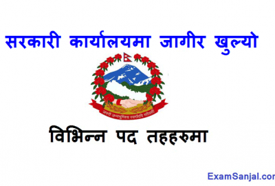 Khani Tatha Bhugarbha Bivag Mines & Geology Dept Govt Job Vacancy