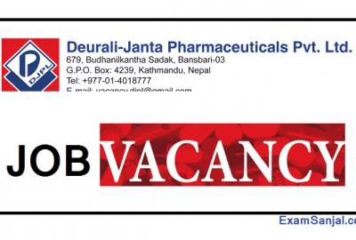 Deurali Janata Pharmaceuticals Job Vacancy Notice Pharma Jobs