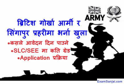 British Gurkha Army & Singapore Police Admission Open Apply