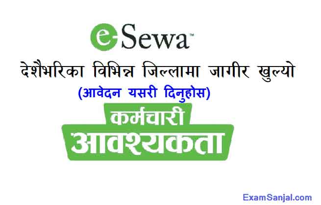 Esewa Job Vacancy Notice for All Cities of Nepal