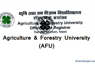 BSC Forestry & MSC Forestry Admission Open AFU Agriculture Forestry University