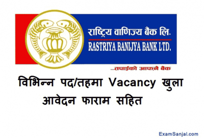 Rastriya Banijya Bank Job Vacancy Notice RBB Job Vacancy Online Application