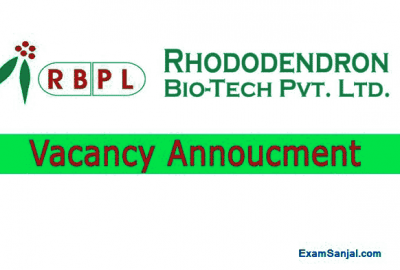 Rhododendron Bio-Tech Company Job Vacancy Notice