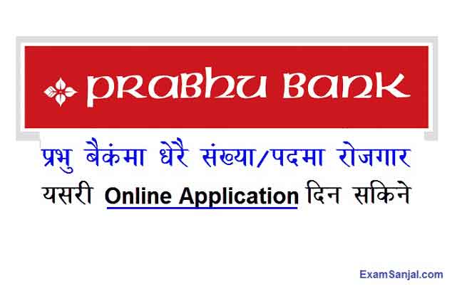 Prabhu Bank Job Vacancy Post Apply Bank Jobs Online Now