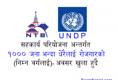 One Thousand Employment Opportunity by Nepal Tourism Board & UNDP