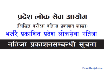 Gandaki Pradesh Lok Sewa Result Level 4 Sahayak Na Su Level 5 Adhikrit