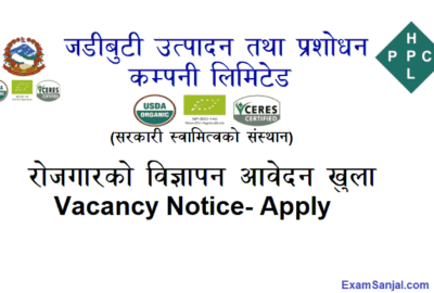 Jadibuti Utpadan Prasodhan Company Herb Production Job Vacancy Notice