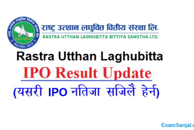 Rastra Utthan Laghubitta IPO Result Check Rastra Utthan IPO