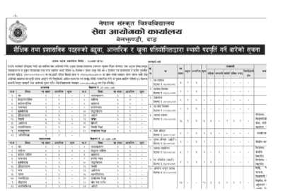 Nepal Sanskrit University Bishwobidyalaya Job Vacancy Apply University Jobs