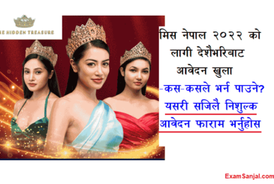 Miss Nepal 2022 Application Form Apply Online Miss Nepal