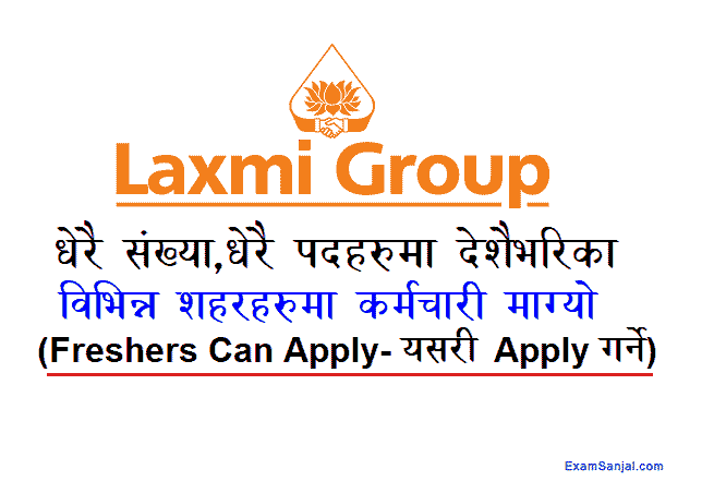 Laxmi Group Pvt Ltd Job Vacancy Notice Apply Laxmi Group Jobs