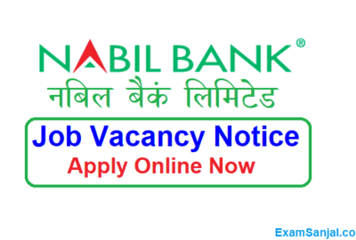 Nabil Bank JOB Vacancy Notice Apply Banking Jobs Nepal
