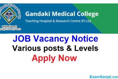 Gandaki Medical College Job Vacancy Gandaki Teaching Hospital Job Apply