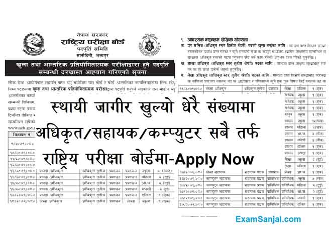 Rastriya Pariksha Board NEB Job Vacancy Apply National Examination Board Jobs