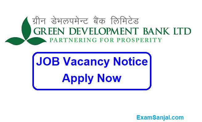 Green Development Bank Job Vacancy Apply Banking Job Nepal