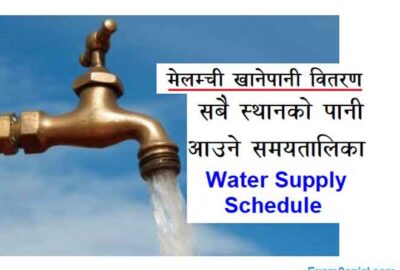 Melamchi Kathmandu Water Supply Schedule Kathmandu Lalitpur Bhaktapur Water Routine