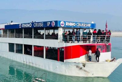 Cruise Ship in Nepal Pani Jahaj Chitwan Narayani River Rhino Cruise Water Ship