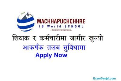 Machhapuchhre IB World School Teacher Staff Job Vacancy Apply