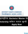Higher Education Bachelor Master Scholarship Application Open by University Grant Commission UGC