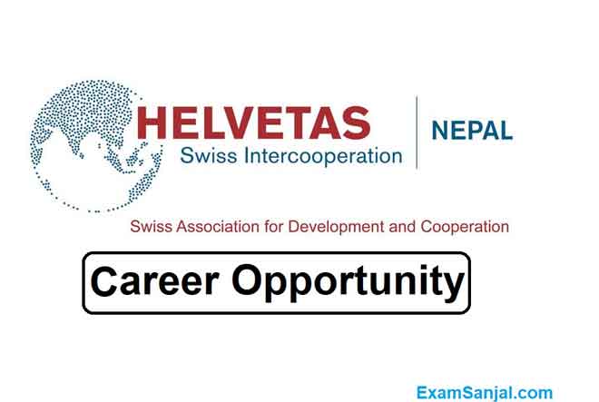 HELVETAS Nepal Job Vacancy Apply NGO INGO Project Jobs