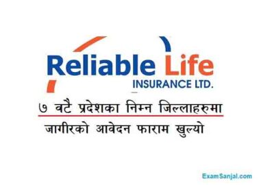 Reliable Life Insurance Company Job Vacancy Apply Life Insurance Jobs