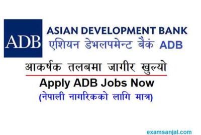 ADB Bank job Vacancy Apply Asian Development Bank Career Job Opportunity