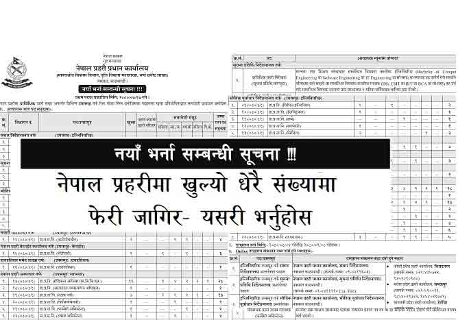 Nepal Police Prabidhik Technical Prahari Job Vacancy Careers Nepal Police Gov Np