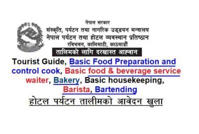 Hotel & Tourism Training Apply Tourist Guide Cook Housekeeping Waiter Bakery Barista Bartending