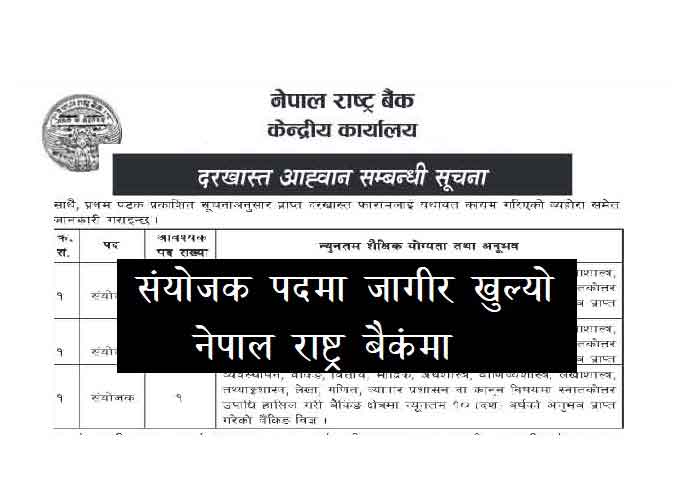 Nepal Rastra Bank Job Vacancy Apply NRB Job Nrb.gov.np Online