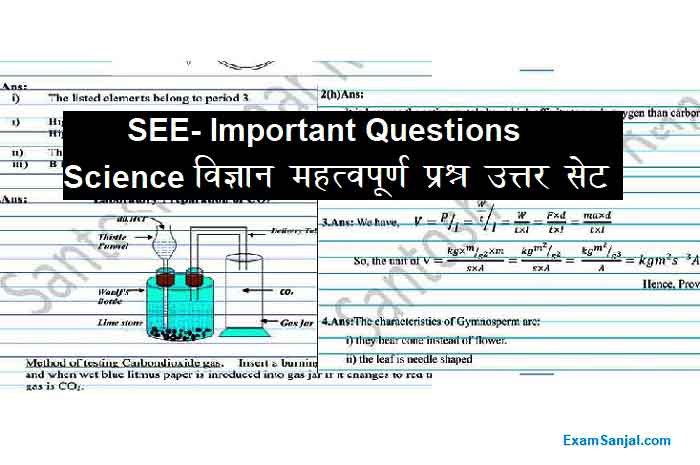 SEE Important Model Question Answer Paper Science Bigyan Subject Question Answer