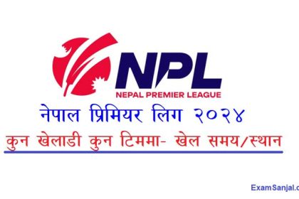 NPL nepal premier league game player time