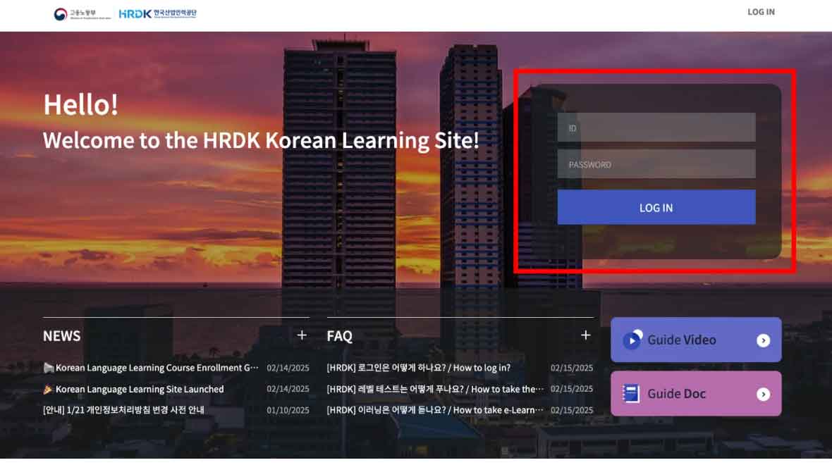Free Online Korean Language Classes